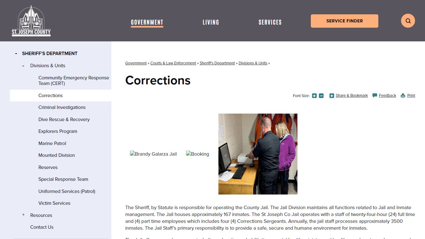 Corrections | St. Joseph County, MI